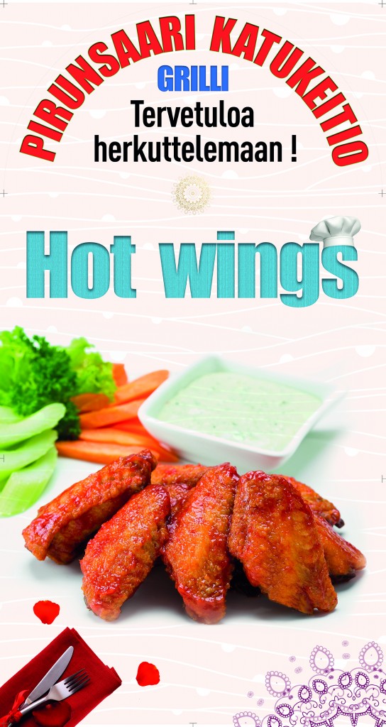A-stand 50x70 - hot wings - 2